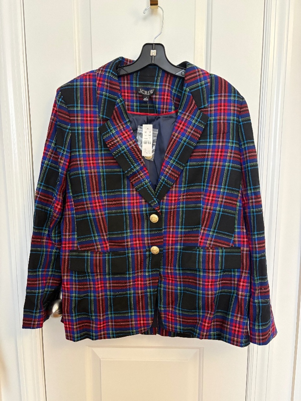 J. Crew Plaid Wool Blazer